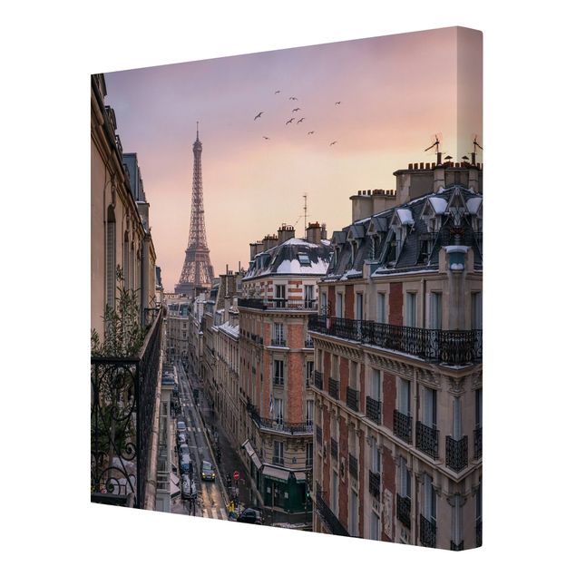 Obrazy na płótnie Paryż Wieża Eiffla o zachodzie słońca