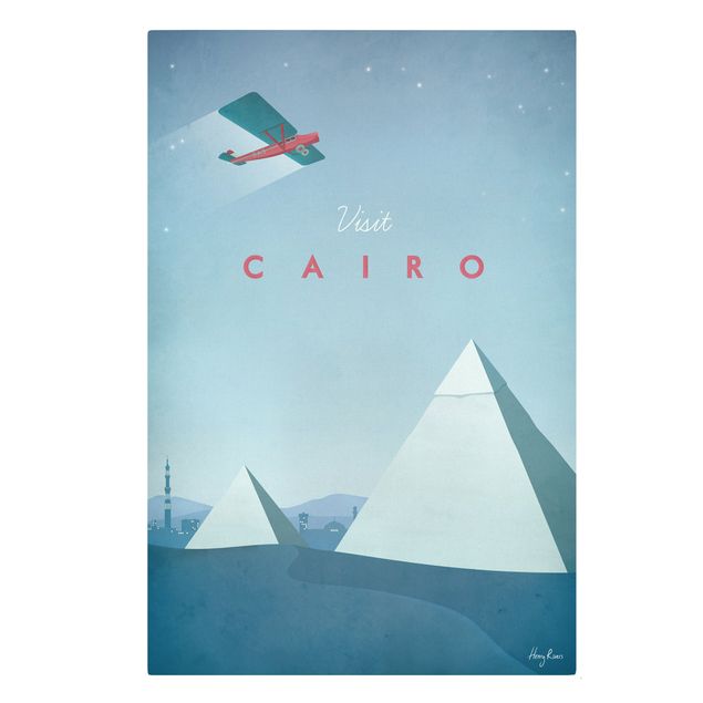 Obraz niebieski Plakat podróżniczy - Kair