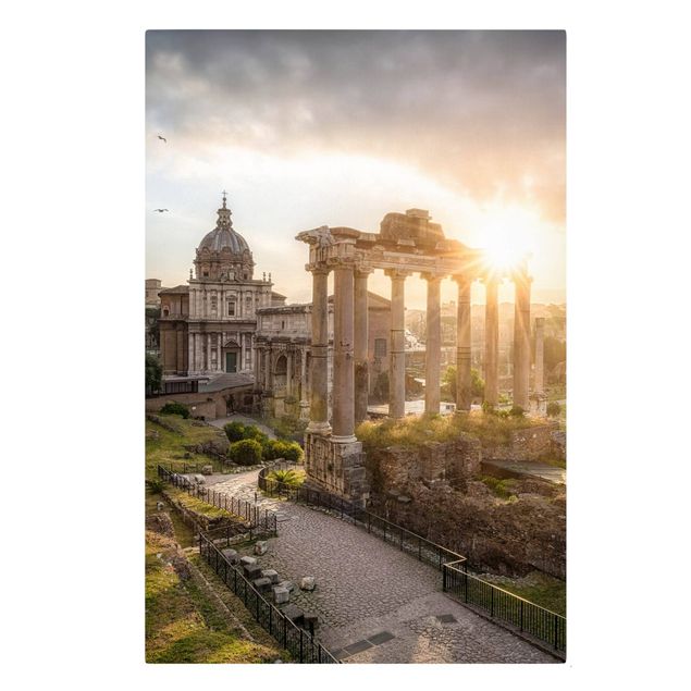 Obrazy na płótnie Włochy Forum Romanum o wschodzie słońca