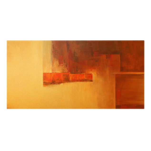 Obrazy na płótnie abstrakcja Balans pomarańczowobrązowy