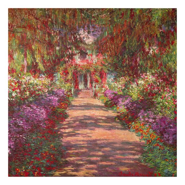 Obrazy drzewa Claude Monet - Ścieżka w ogrodzie Moneta w Giverny
