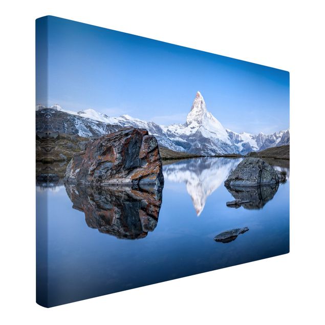 Obrazy nowoczesne Jezioro Stelli przed Matterhornem