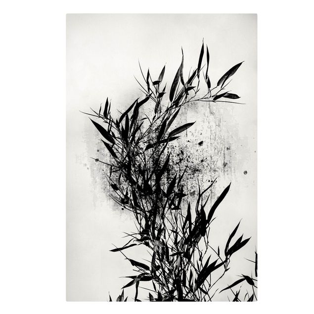 Ryby obrazy Graficzny świat roślin - Czarny bambus