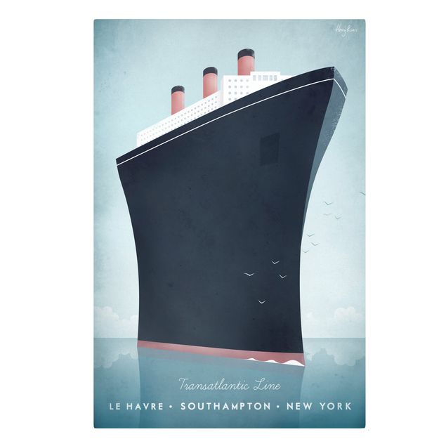 Obrazy vintage Plakat podróżniczy - Statek wycieczkowy