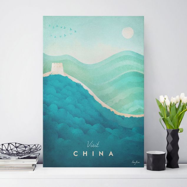 Obrazy na płótnie Azja Plakat podróżniczy - Chiny