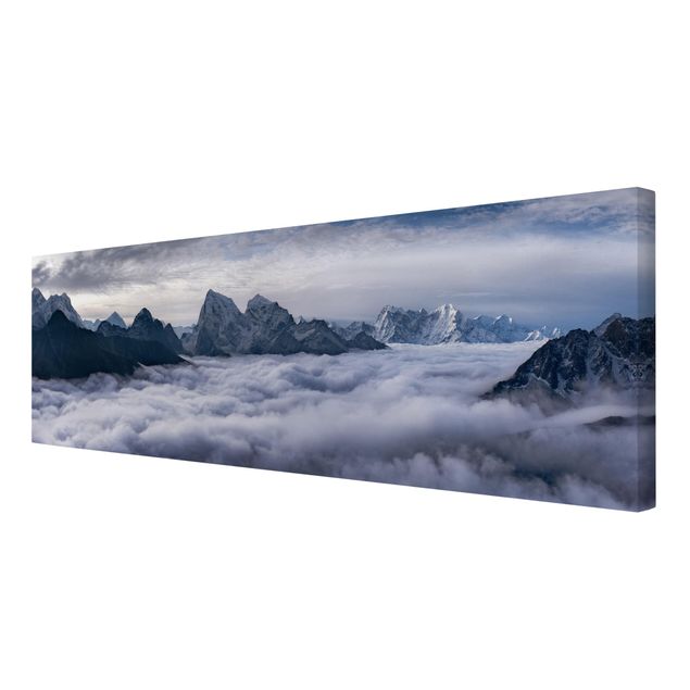 Obrazy na płótnie góra Morze chmur w Himalajach