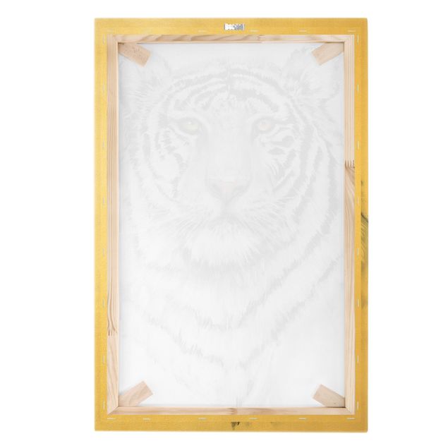 Obraz na płótnie Portret białego tygrysa I