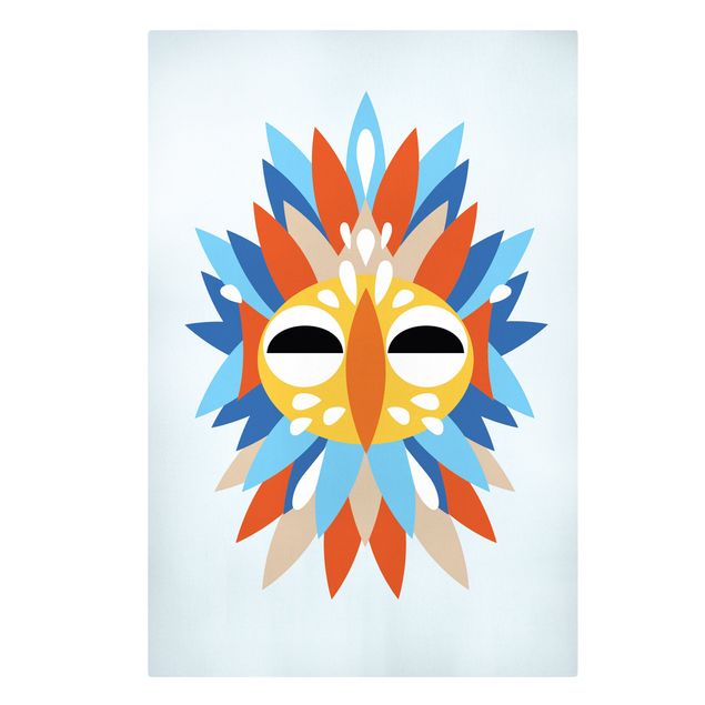 Obrazy kolorowe Kolaż Etno Maska - Papuga