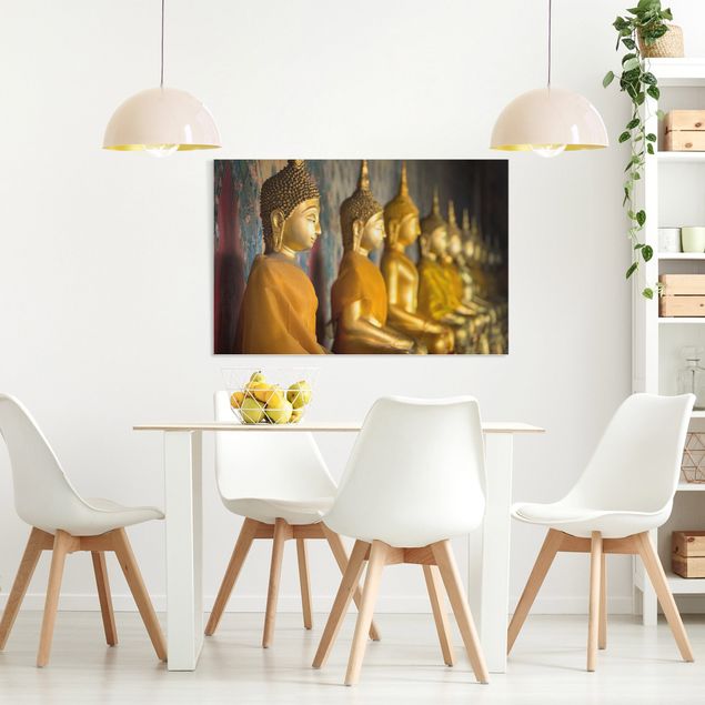 Obrazy na płótnie Azja Posągi złotego Buddy