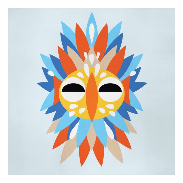 Obrazy kolorowe Kolaż Etno Maska - Papuga