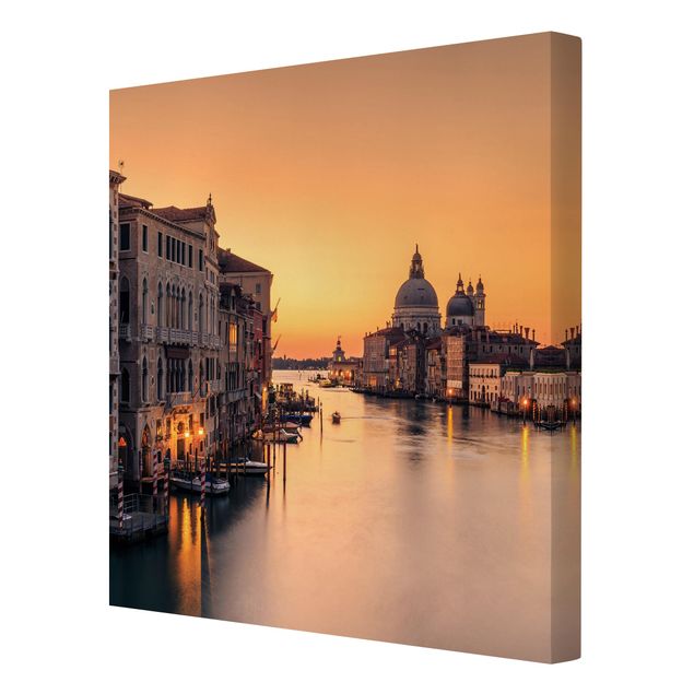 Obrazy na płótnie zachód słońca Złota Wenecja