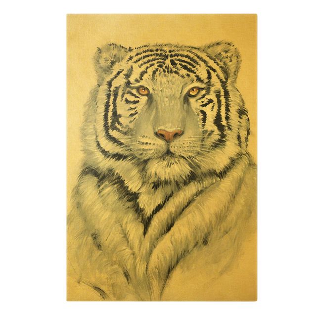 Obraz z tygrysem Portret białego tygrysa II