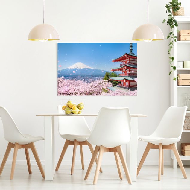 Obrazy na płótnie Azja Pagoda Chureito i Fudżi