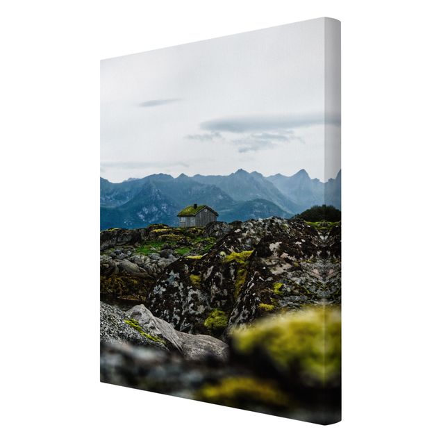 Obrazy na płótnie góra Domek jednoosobowy w Norwegii