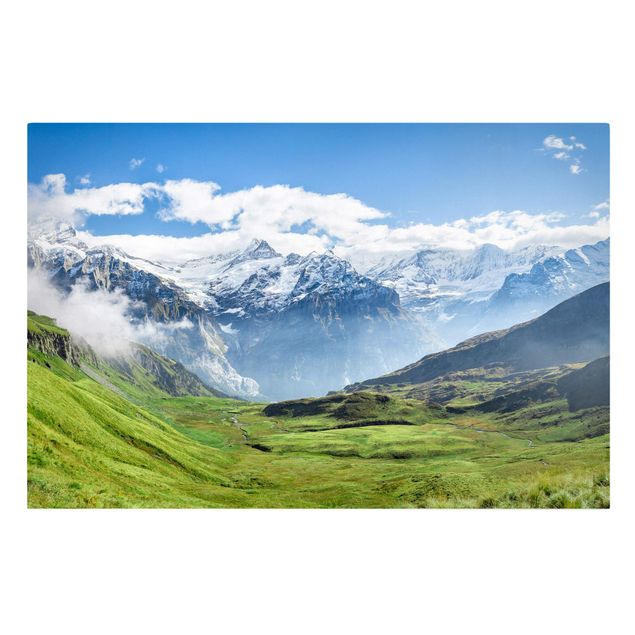 Góry obraz Szwajcarska panorama alpejska