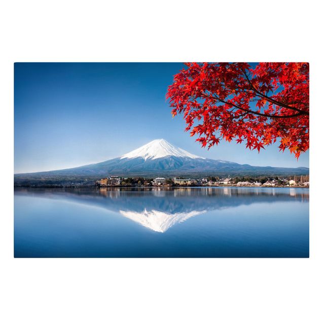 Obrazy krajobraz Góra Fuji jesienią
