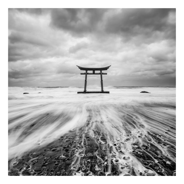 Obrazy nowoczesny Japońskie torii w morzu