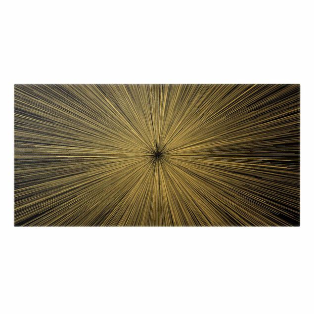 Obraz abstrakcja na płótnie Abstrakcyjne promienie czarno-biały