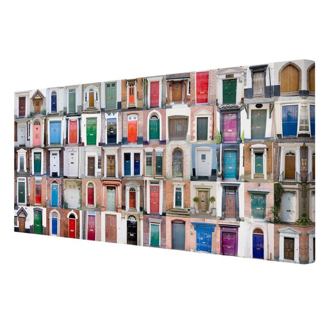 Obrazy drukowane na płótnie 100 drzwi