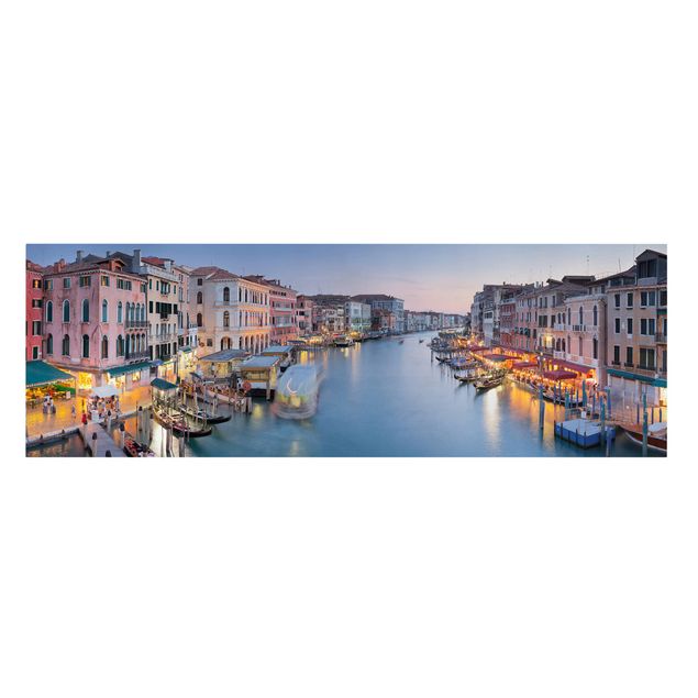 Obrazy na płótnie Włochy Wieczorna atmosfera na Wielkim Kanale w Wenecji