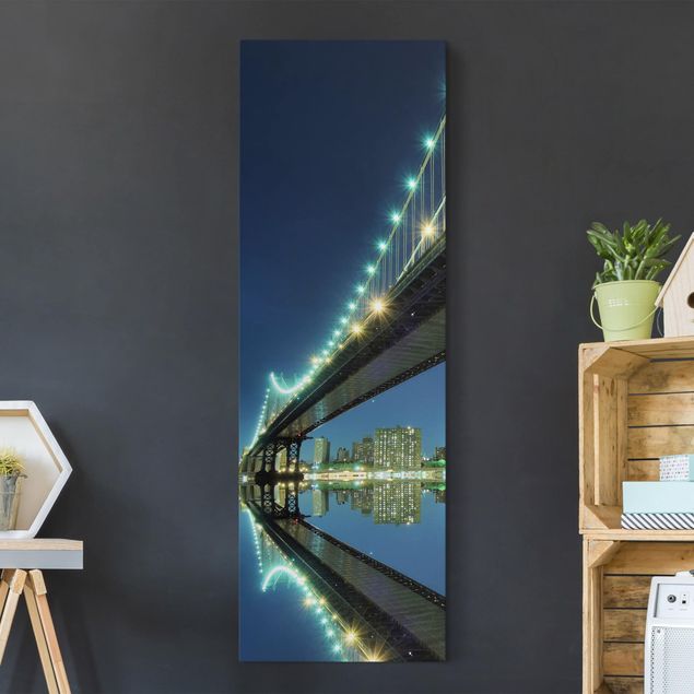 Obrazy na płótnie Ameryka Abstrakcyjny most Manhattan