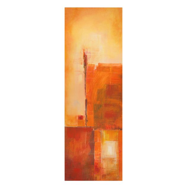Obraz abstrakcja na płótnie Abstrakcyjny pomarańczowy brąz
