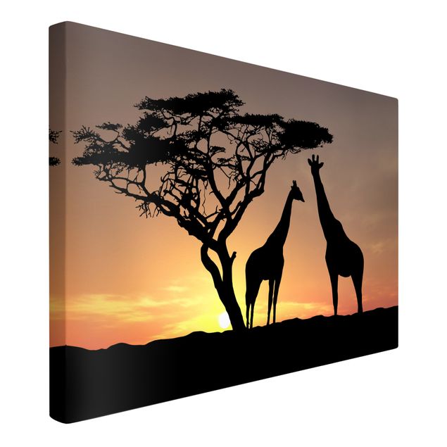Obrazy krajobraz Zachód słońca w Afryce