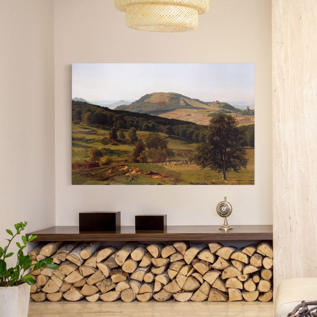 Nowoczesne obrazy do salonu Albert Bierstadt - Góry i doliny