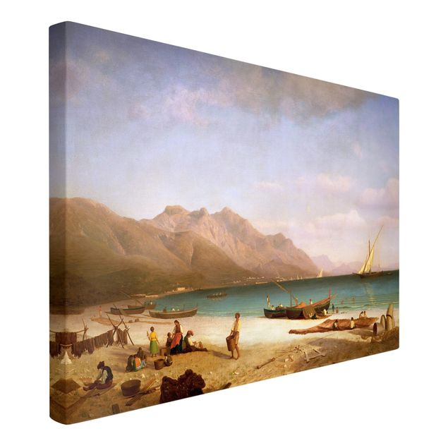 Obrazy na płótnie Włochy Albert Bierstadt - Zatoka Salerno