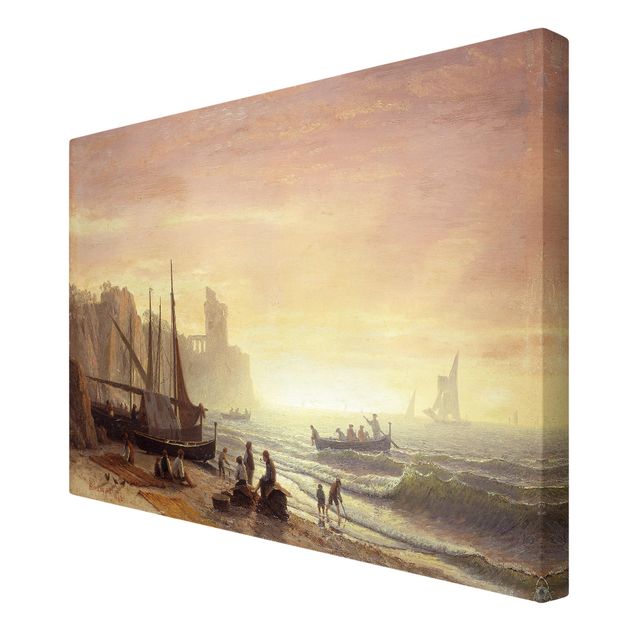 Obrazy na ścianę krajobrazy Albert Bierstadt - Flota rybacka