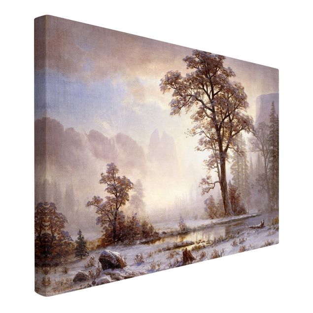 Obrazy romantyzm Albert Bierstadt - Dolina Yosemite w śniegu
