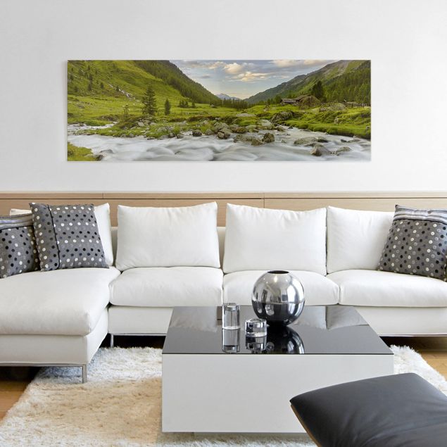 Obrazy do salonu Łąka alpejska Tyrol