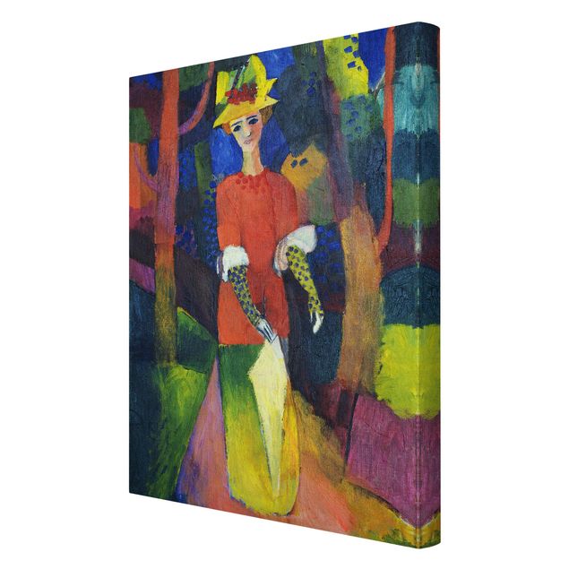 Obrazy kolorowe August Macke - Dama w parku