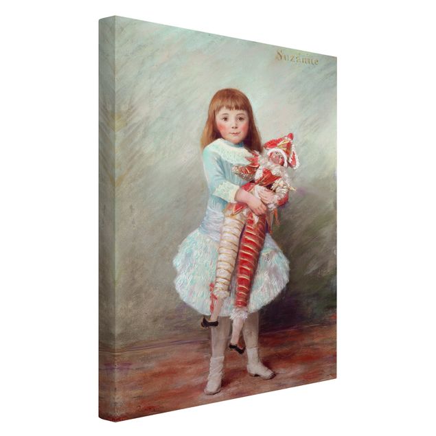 Obrazy impresjonizm Auguste Renoir - Suzanne z lalką Harlequin