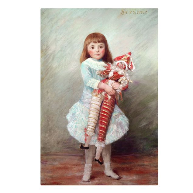 Obrazy portret Auguste Renoir - Suzanne z lalką Harlequin