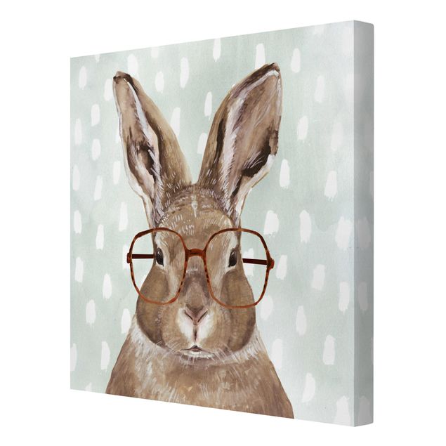 Obrazy na ścianę Brillowane zwierzęta - królik