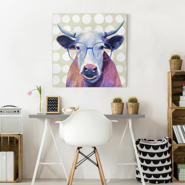 Obrazy zwierzęta Brillowane zwierzęta - krowa