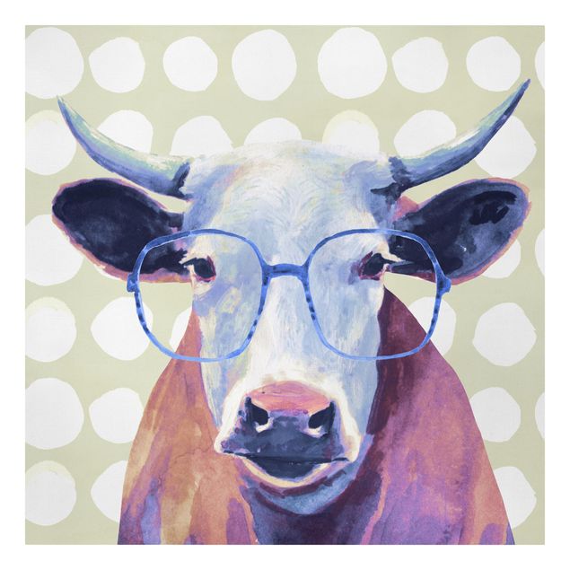 Obrazy na ścianę Brillowane zwierzęta - krowa