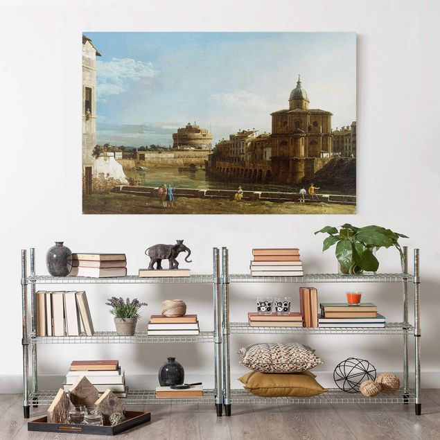 Ekspresjonizm obrazy Bernardo Bellotto - Widok Rzymu na wybrzeżu
