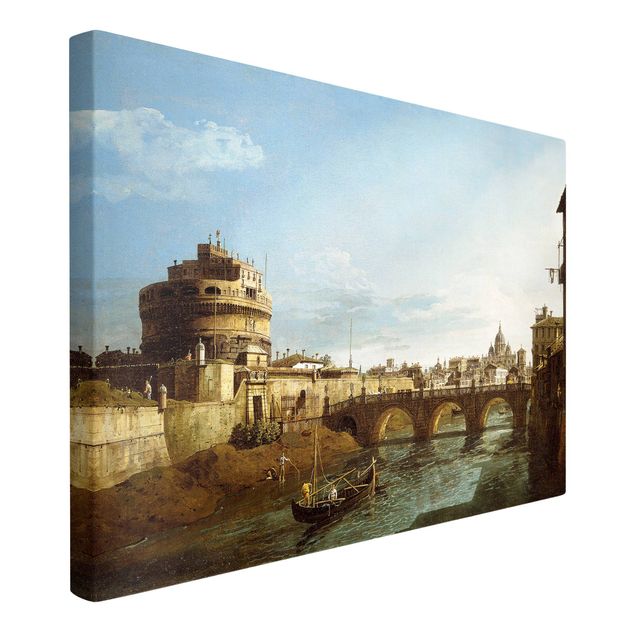 Postimpresjonizm obrazy Bernardo Bellotto - widok na Rzym od strony zachodniej