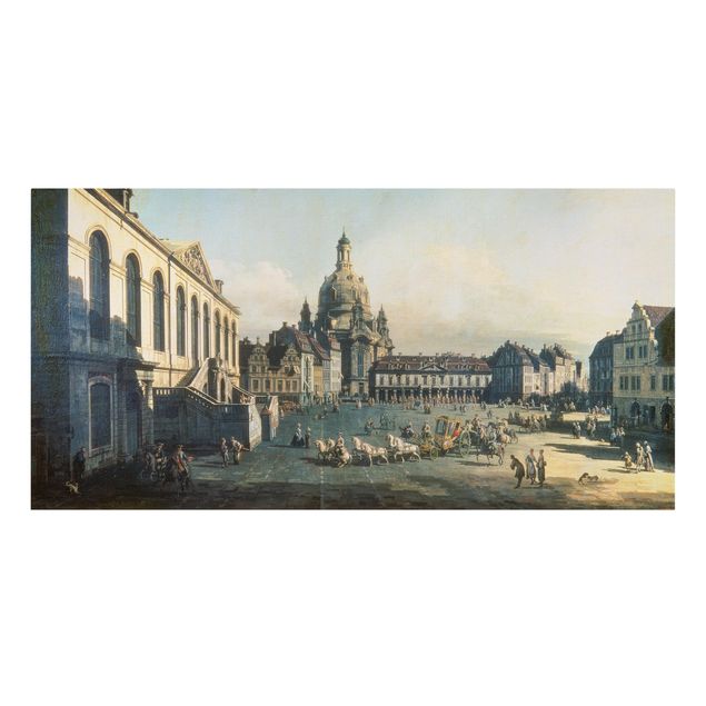 Nowoczesne obrazy do salonu Bernardo Bellotto - Nowy Rynek w Dreźnie