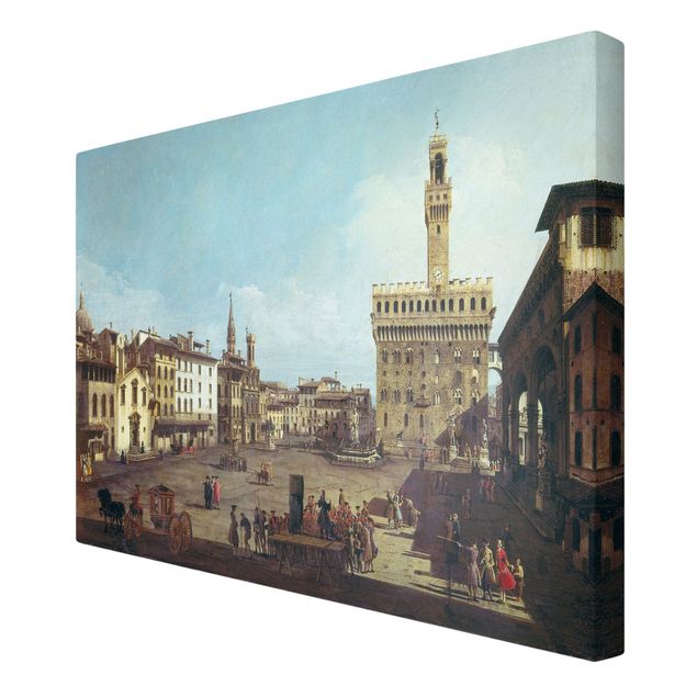 Obrazy do salonu Bernardo Bellotto - Piazza della Signoria