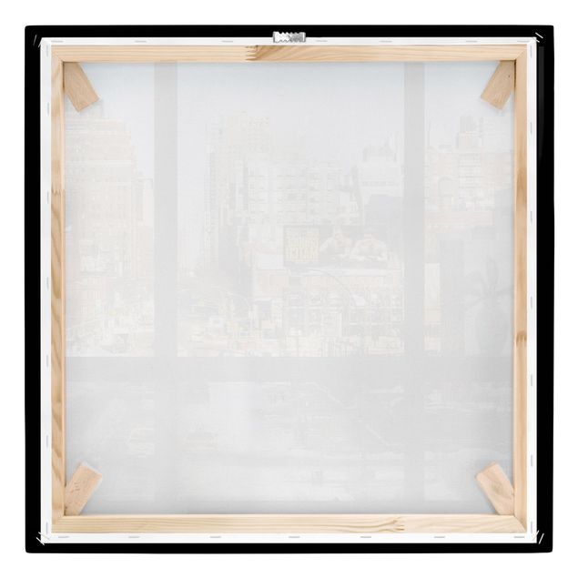 Obrazy architektura Widok z okna na ulicę w Nowym Jorku