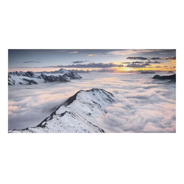 Obrazy krajobraz Widok na chmury i góry