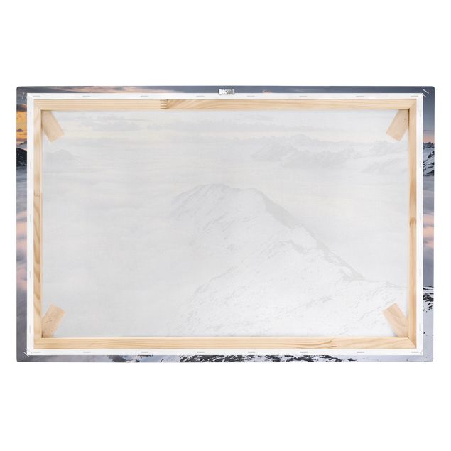 Obrazy na płótnie góra Widok na chmury i góry