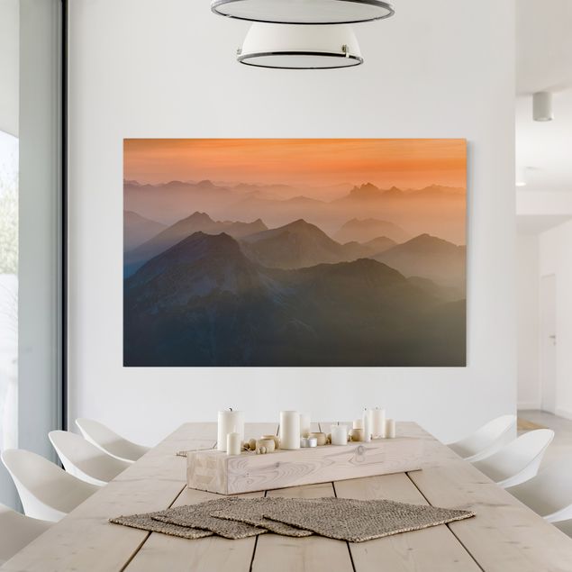 Obrazy do salonu nowoczesne Widok z góry Zugspitze