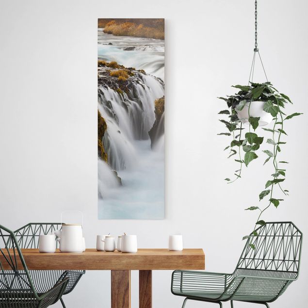 Obrazy do salonu Wodospad Brúarfoss na Islandii