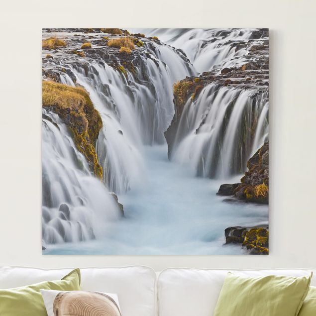 Obrazy do salonu Wodospad Brúarfoss na Islandii