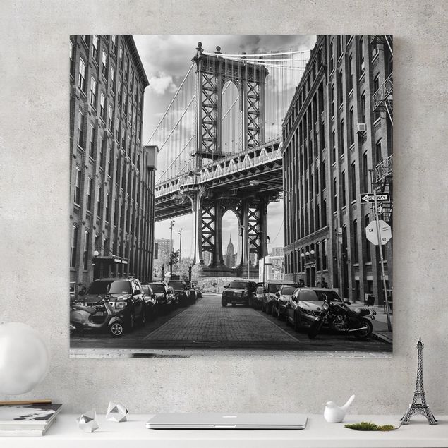 Obrazy na płótnie Ameryka Most Manhattan w Ameryce