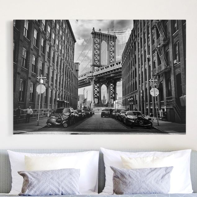 Obrazy na płótnie Ameryka Most Manhattan w Ameryce